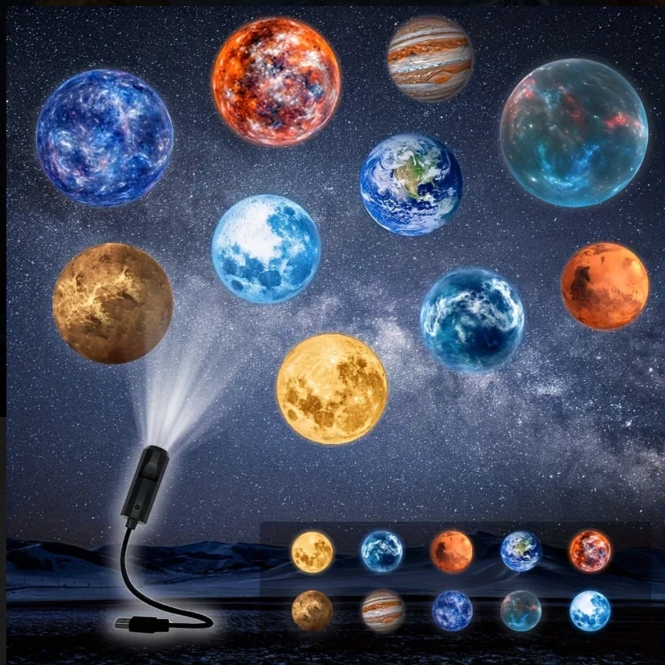Moonlight 3D USB Projection Lamp – Starry Sky Mood Light